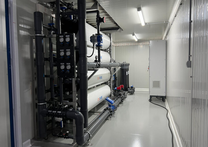 Internal piping and equipment of CEDI demineralized water system